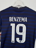 FRANCE NATIONAL FOOTBALL TEAM 2020 HOME JERSEY - BENZEMA #19 (XS)