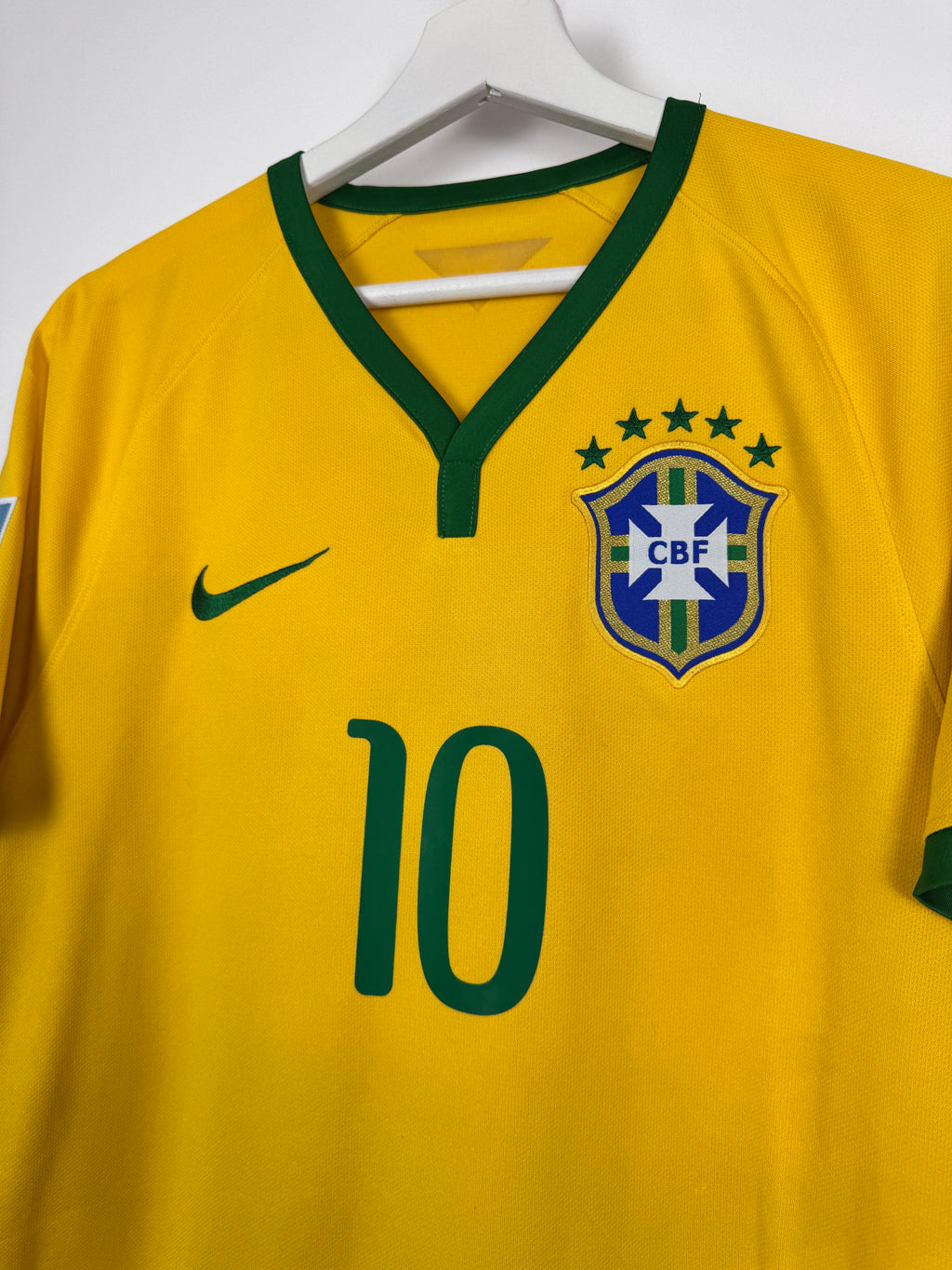 MAILLOT DE FOOTBALL BRÉSIL 2014 DOMICILE - NEYMAR JR #10 (S)