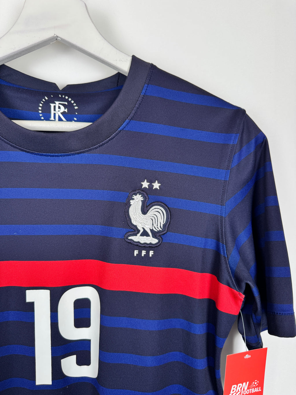 FRANCE NATIONAL FOOTBALL TEAM 2020 HOME JERSEY - BENZEMA #19 (XS)