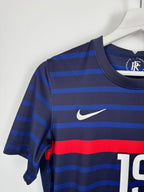 FRANCE NATIONAL FOOTBALL TEAM 2020 HOME JERSEY - BENZEMA #19 (XS)