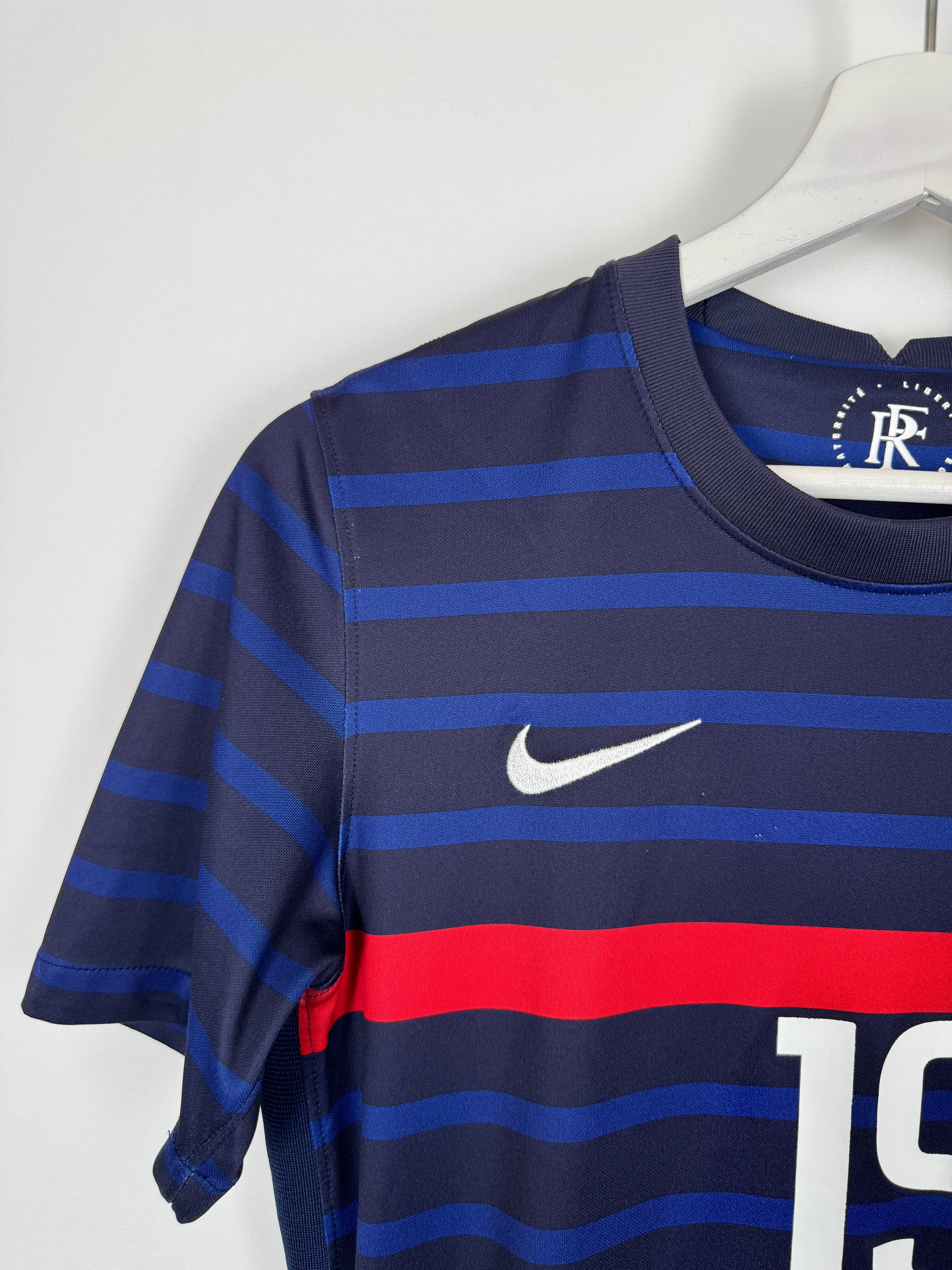 FRANCE NATIONAL FOOTBALL TEAM 2020 HOME JERSEY - BENZEMA #19 (XS)
