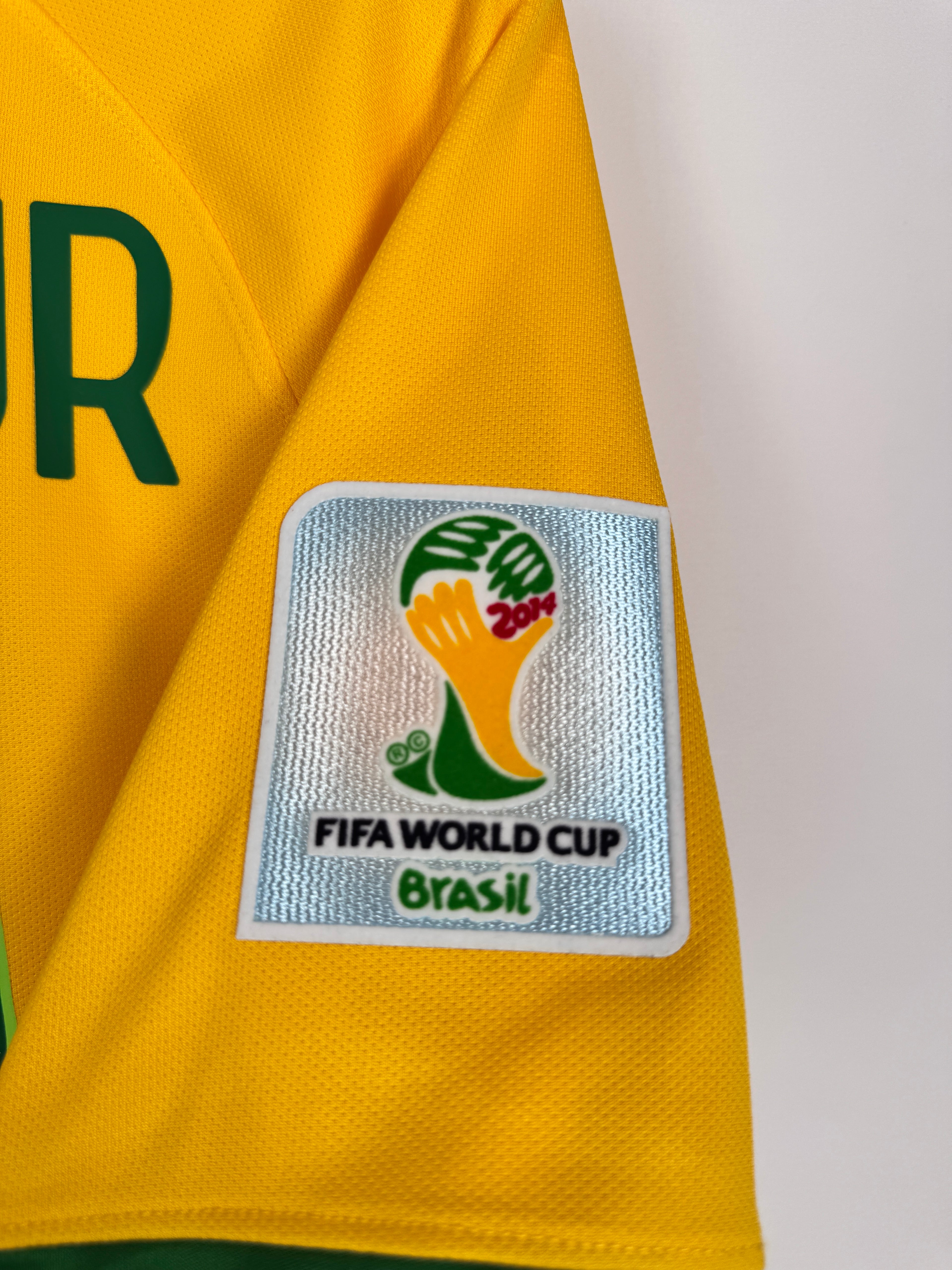 MAILLOT DE FOOTBALL BRÉSIL 2014 DOMICILE - NEYMAR JR #10 (S)