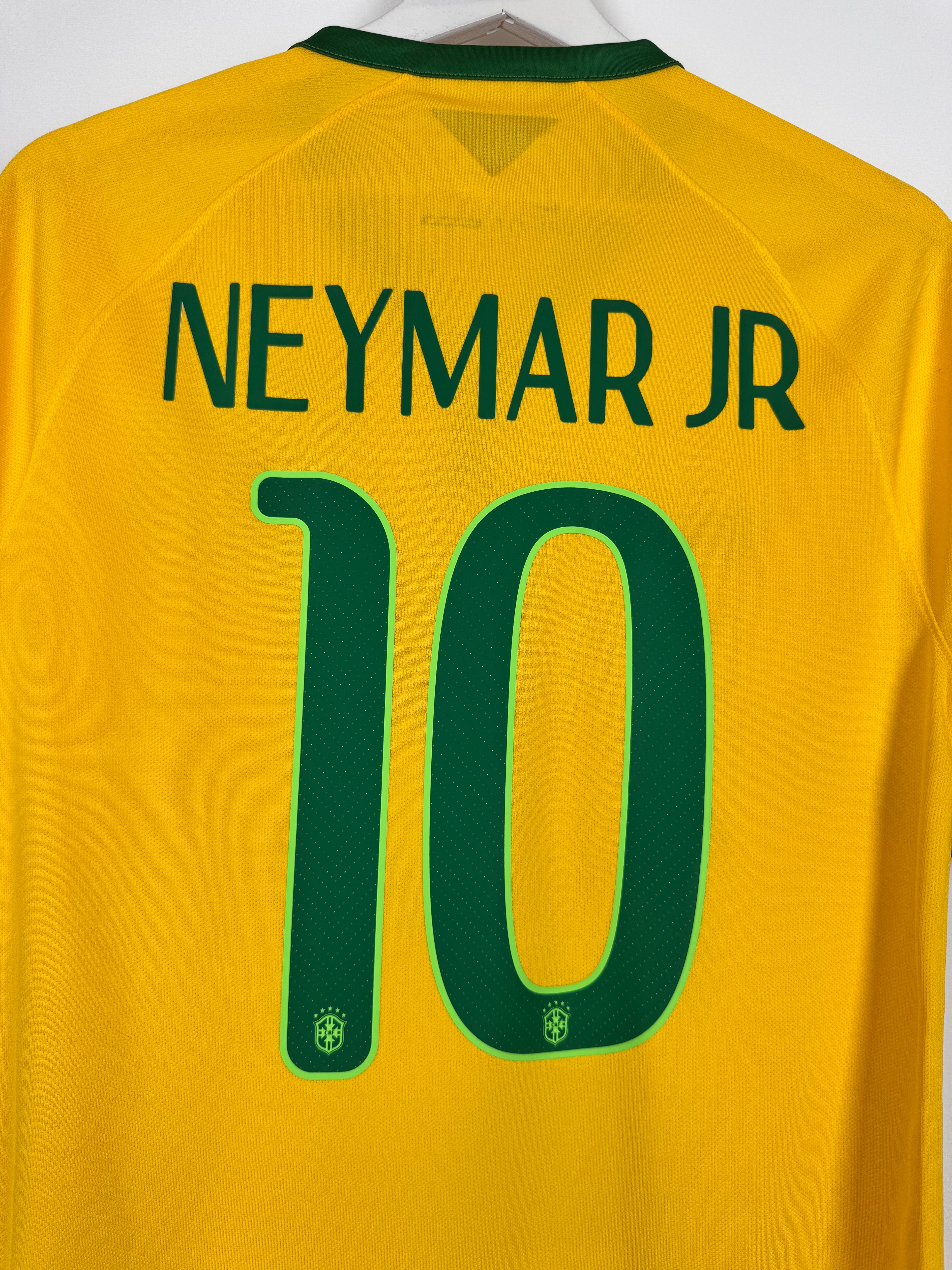 MAILLOT DE FOOTBALL BRÉSIL 2014 DOMICILE - NEYMAR JR #10 (S)