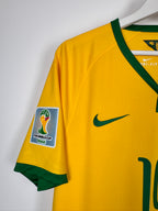 MAILLOT DE FOOTBALL BRÉSIL 2014 DOMICILE - NEYMAR JR #10 (S)