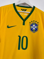 MAILLOT DE FOOTBALL BRÉSIL 2014 DOMICILE - NEYMAR JR #10 (S)