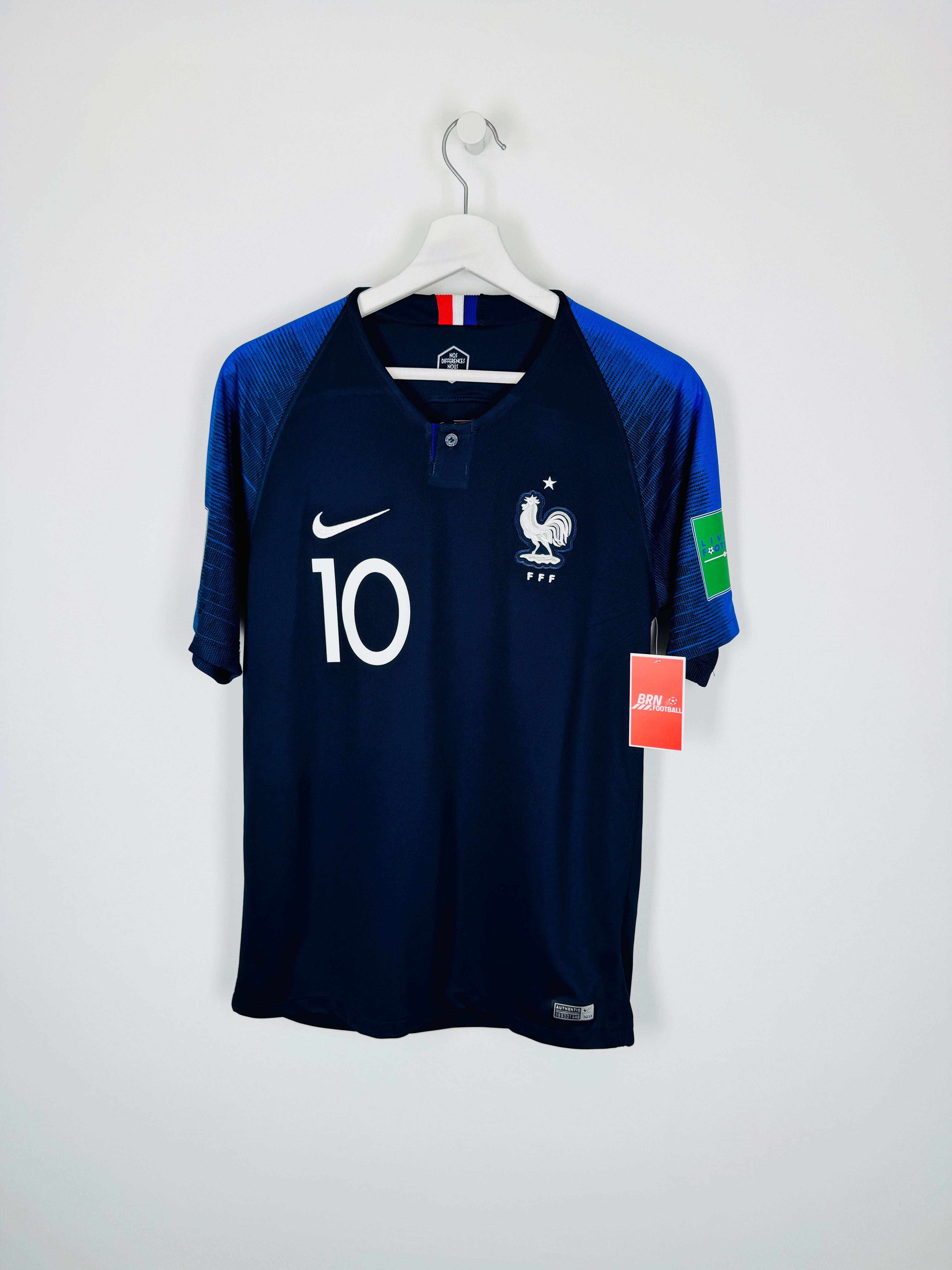 2018 FRANCE NATIONAL TEAM HOME FOOTBALL SHIRT - MBAPPÉ #10 (S)