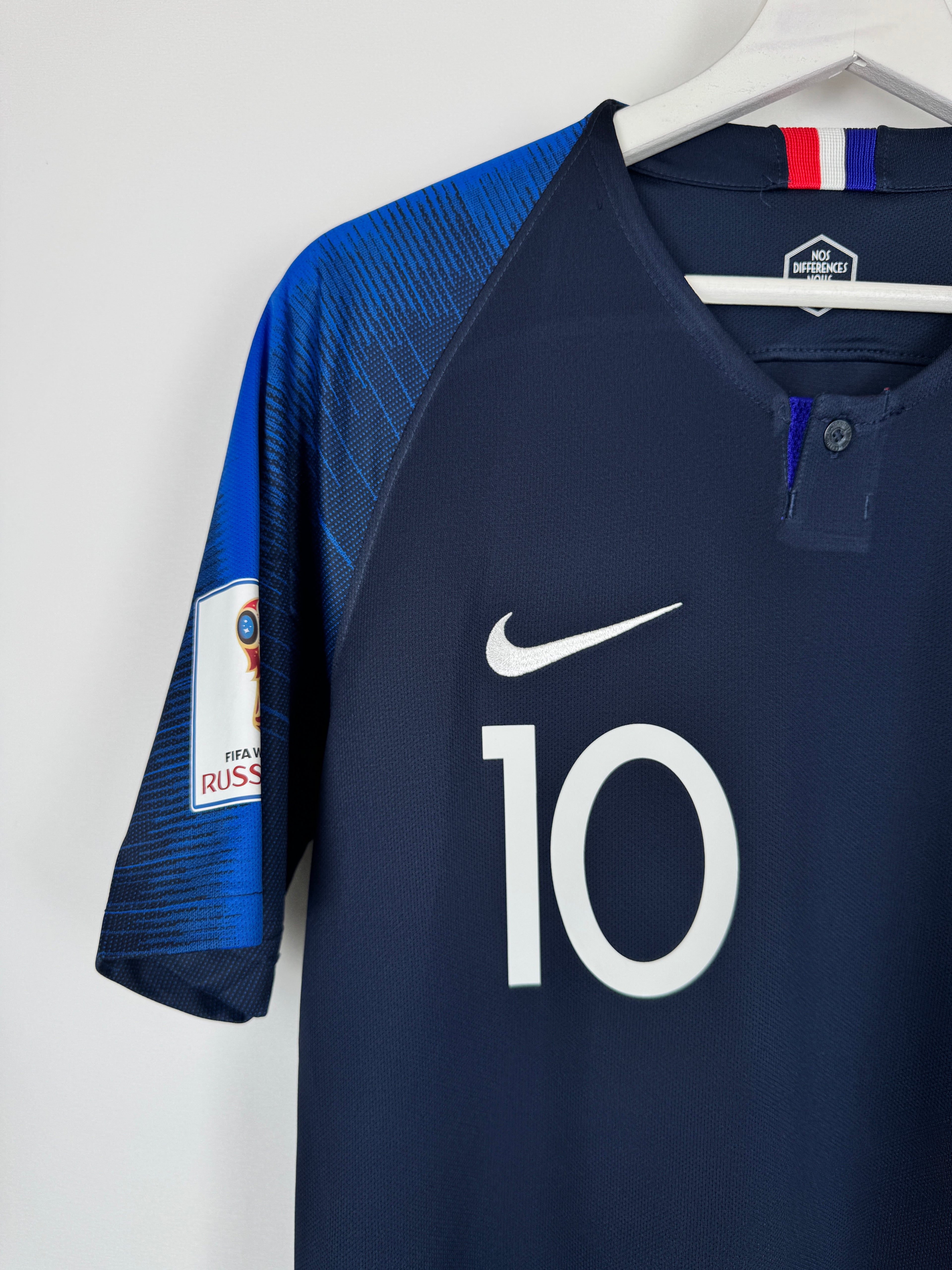 2018 FRANCE NATIONAL TEAM HOME FOOTBALL SHIRT - MBAPPÉ #10 (S)