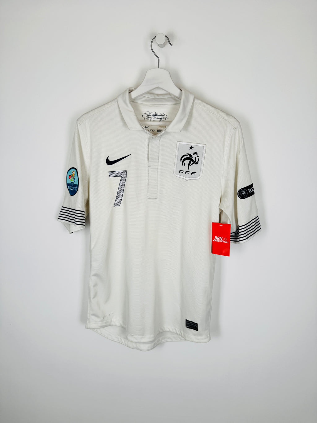 FRANCE NATIONAL FOOTBALL TEAM AWAY JERSEY 2012 - RIBÉRY #7 (S)