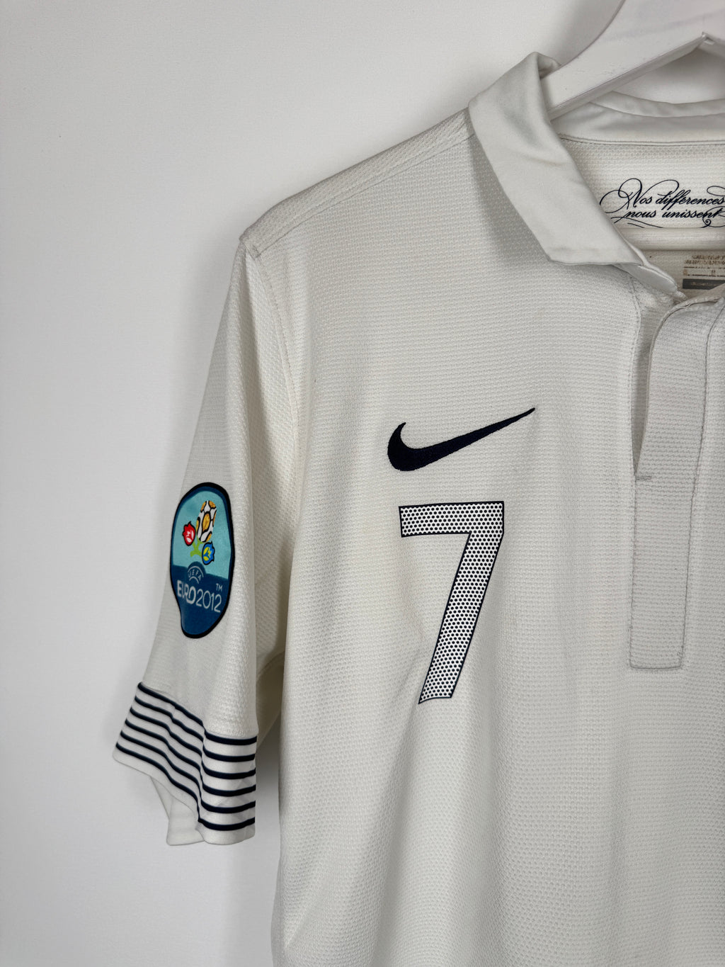 FRANCE NATIONAL FOOTBALL TEAM AWAY JERSEY 2012 - RIBÉRY #7 (S)