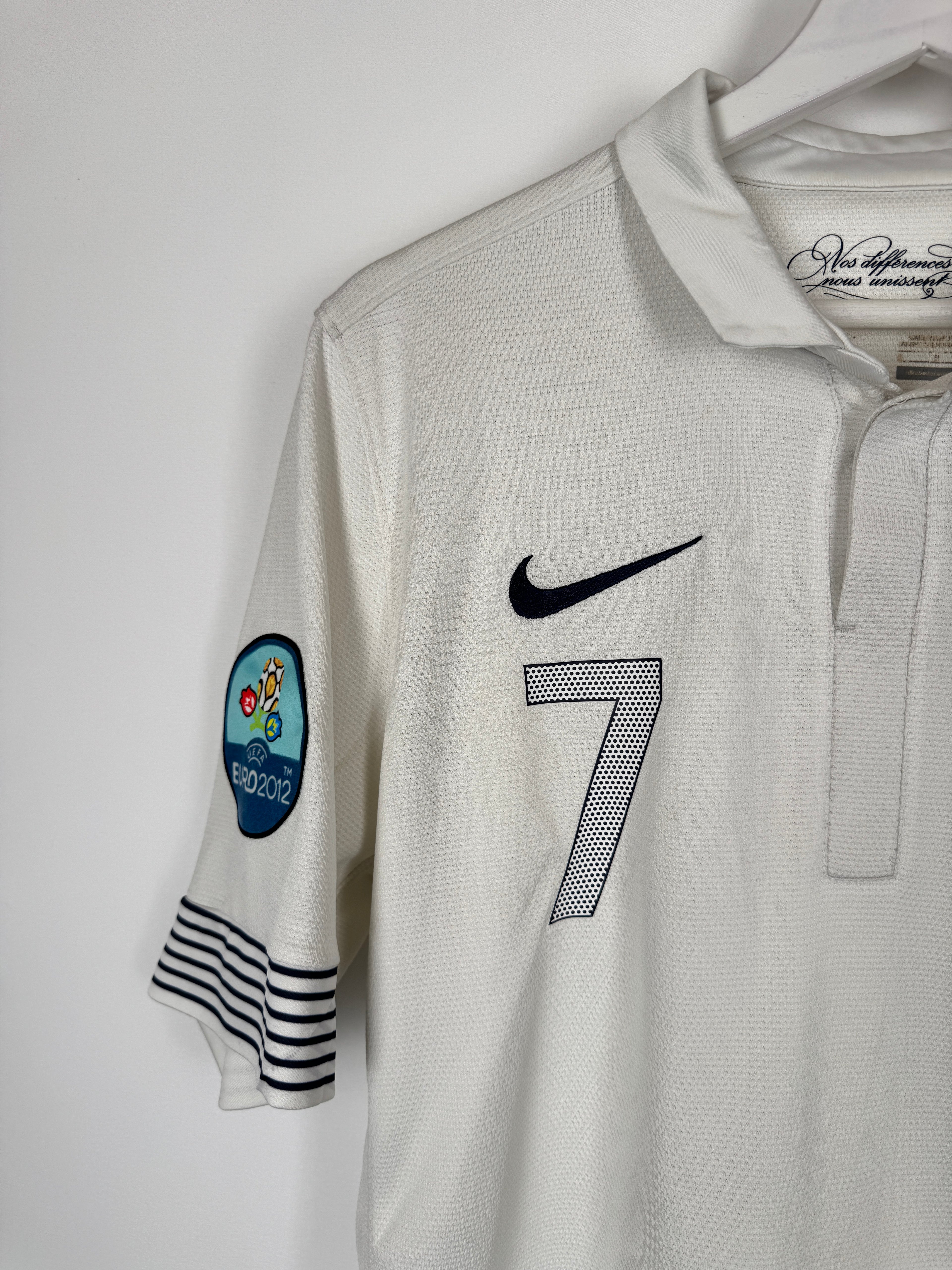 FRANCE NATIONAL FOOTBALL TEAM AWAY JERSEY 2012 - RIBÉRY #7 (S)
