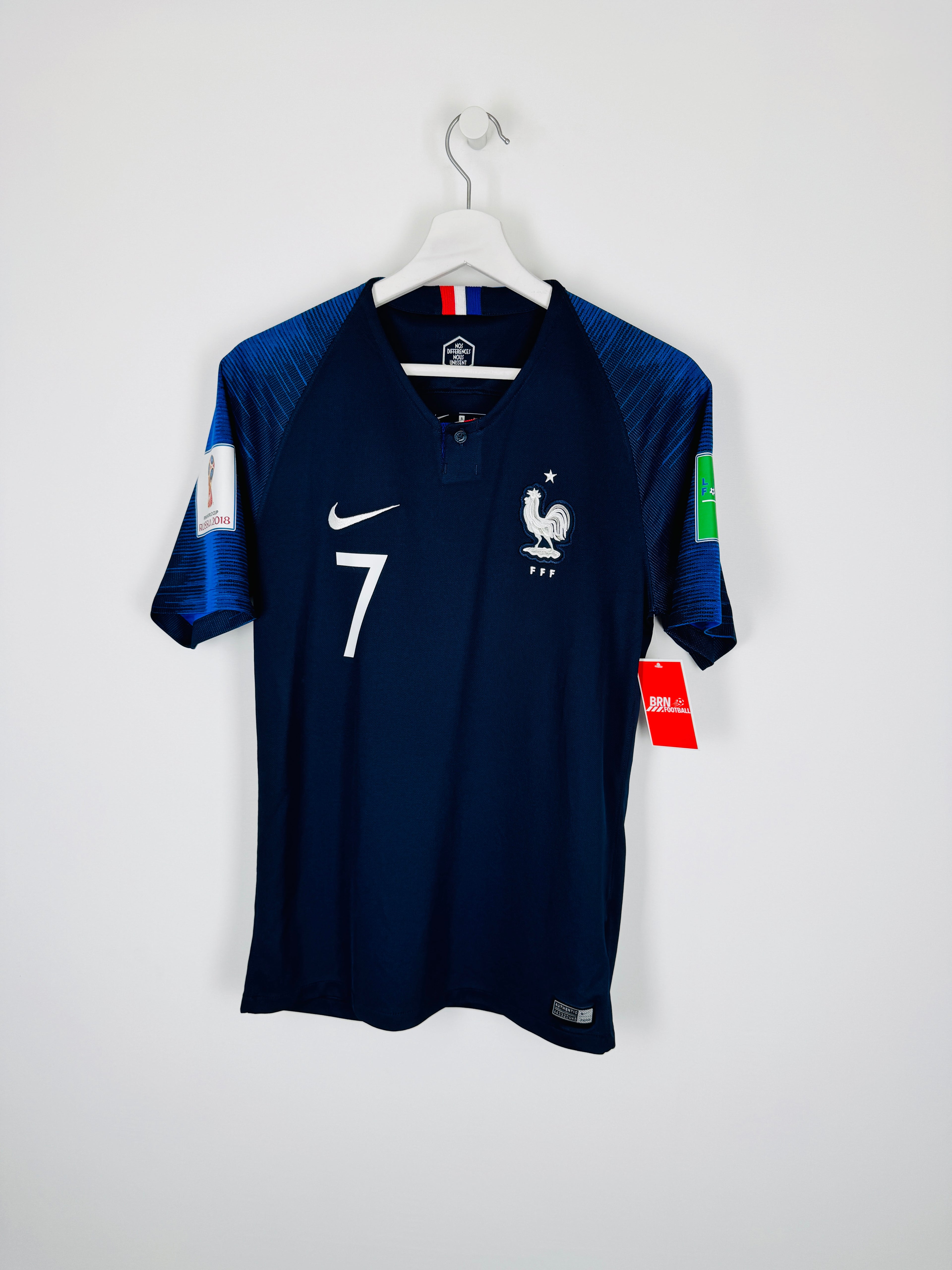 FRANCE NATIONAL FOOTBALL TEAM 2018 HOME JERSEY - GRIEZMANN #7 (S)