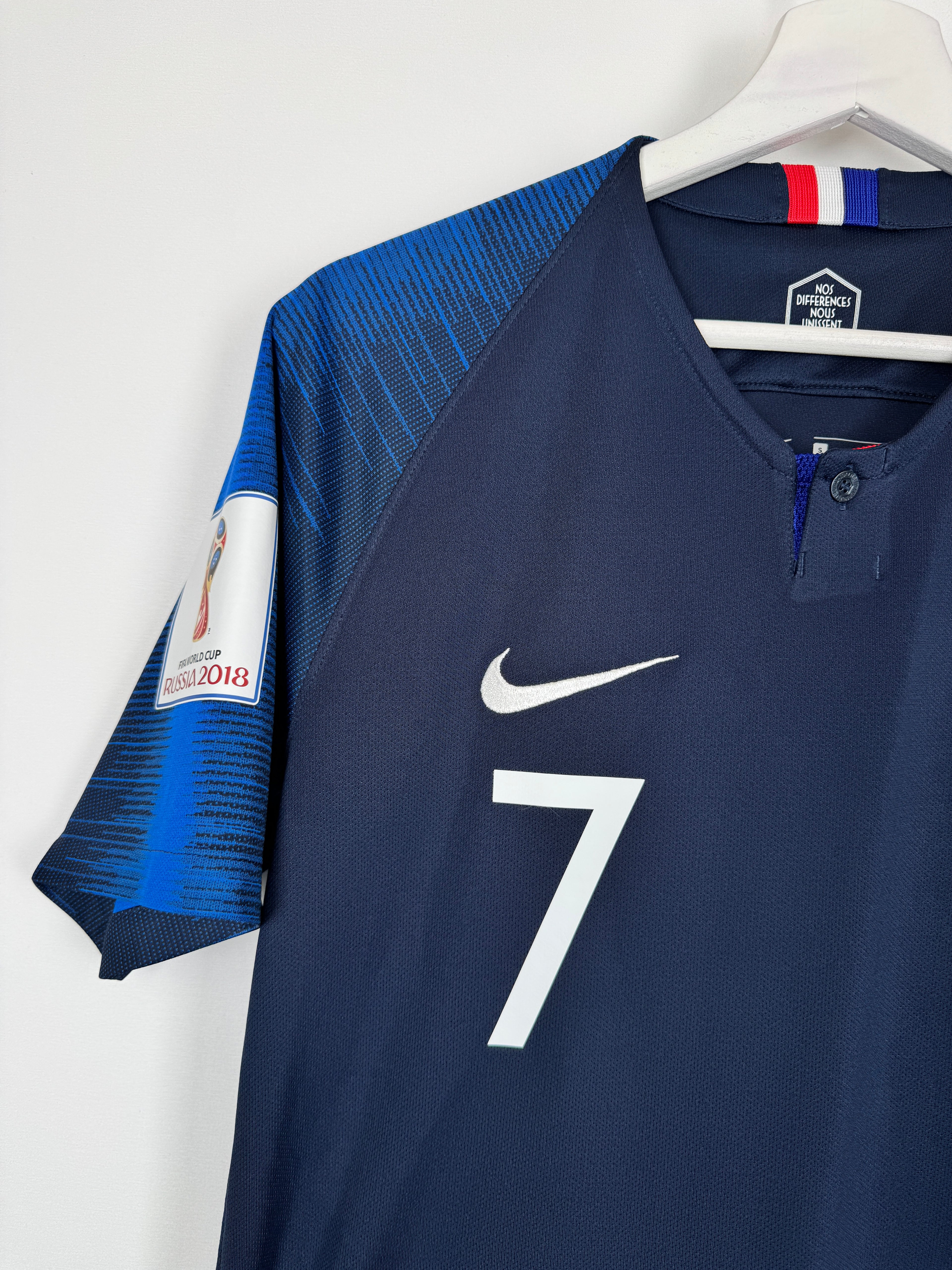 FRANCE NATIONAL FOOTBALL TEAM 2018 HOME JERSEY - GRIEZMANN #7 (S)