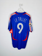 FRANCE NATIONAL FOOTBALL TEAM 2006 HOME MATCH WORN SHIRT - LE TALLEC #9 (XL)