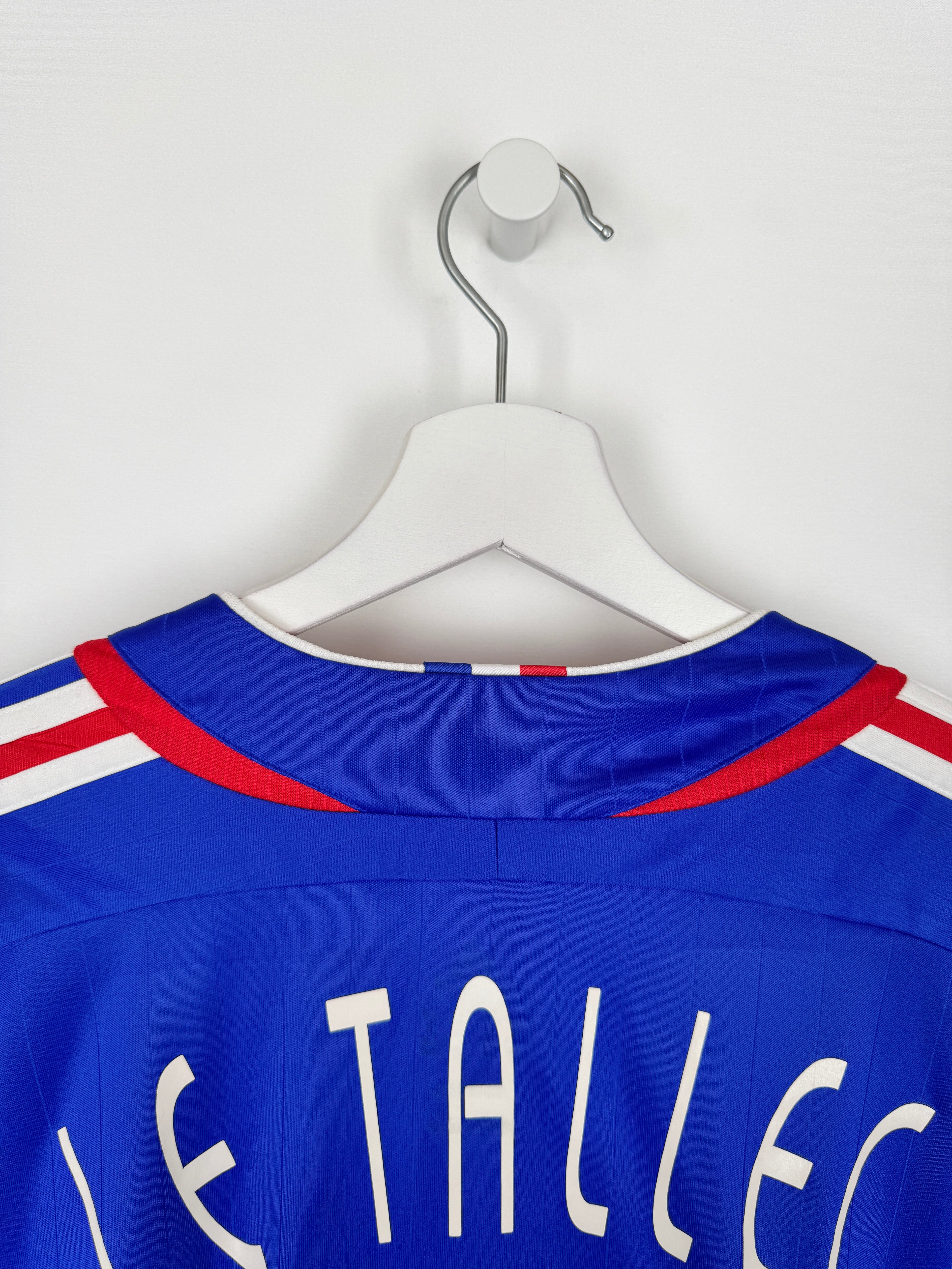 CAMISETA DE FÚTBOL SELECCIÓN DE FRANCIA 2006 LOCAL CAMISETA USADA EN PARTIDO - LE TALLEC #9 (XL)