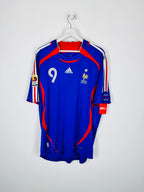 FRANCE NATIONAL FOOTBALL TEAM 2006 HOME MATCH WORN SHIRT - LE TALLEC #9 (XL)