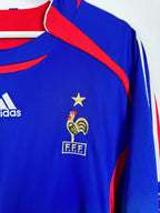 FRANCE NATIONAL FOOTBALL TEAM 2006 HOME MATCH WORN SHIRT - LE TALLEC #9 (XL)