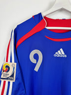 FRANCE NATIONAL FOOTBALL TEAM 2006 HOME MATCH WORN SHIRT - LE TALLEC #9 (XL)