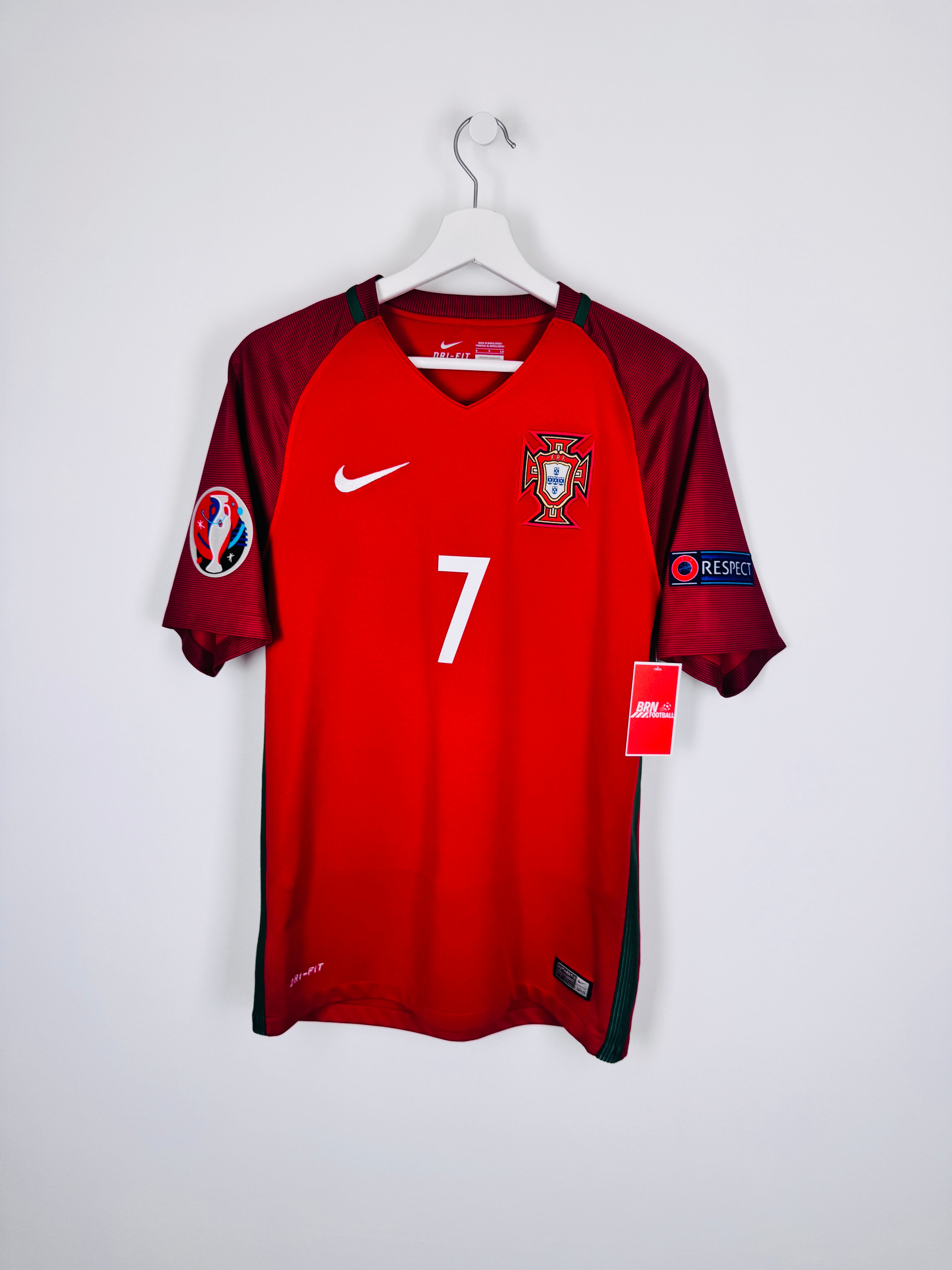 MAILLOT DE FOOTBALL PORTUGAL 2016 DOMICILE - CRISTIANO RONALDO #7 (S)