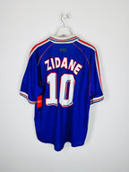 1998 FRANCE NATIONAL FOOTBALL TEAM HOME JERSEY - ZIDANE #10 (XL)