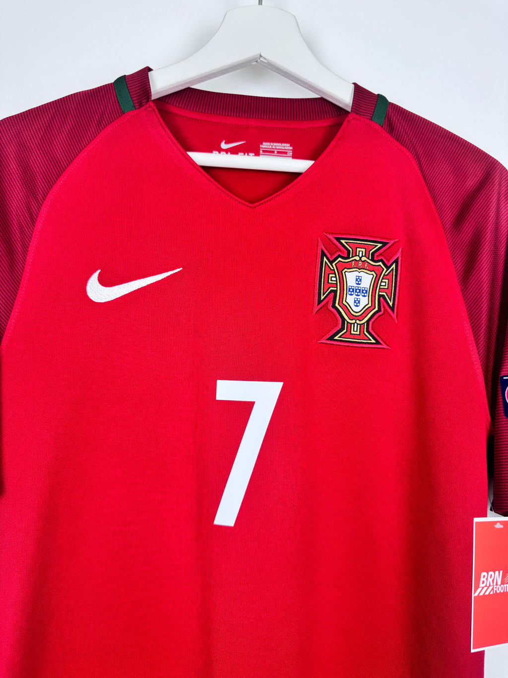 MAILLOT DE FOOTBALL PORTUGAL 2016 DOMICILE - CRISTIANO RONALDO #7 (S)