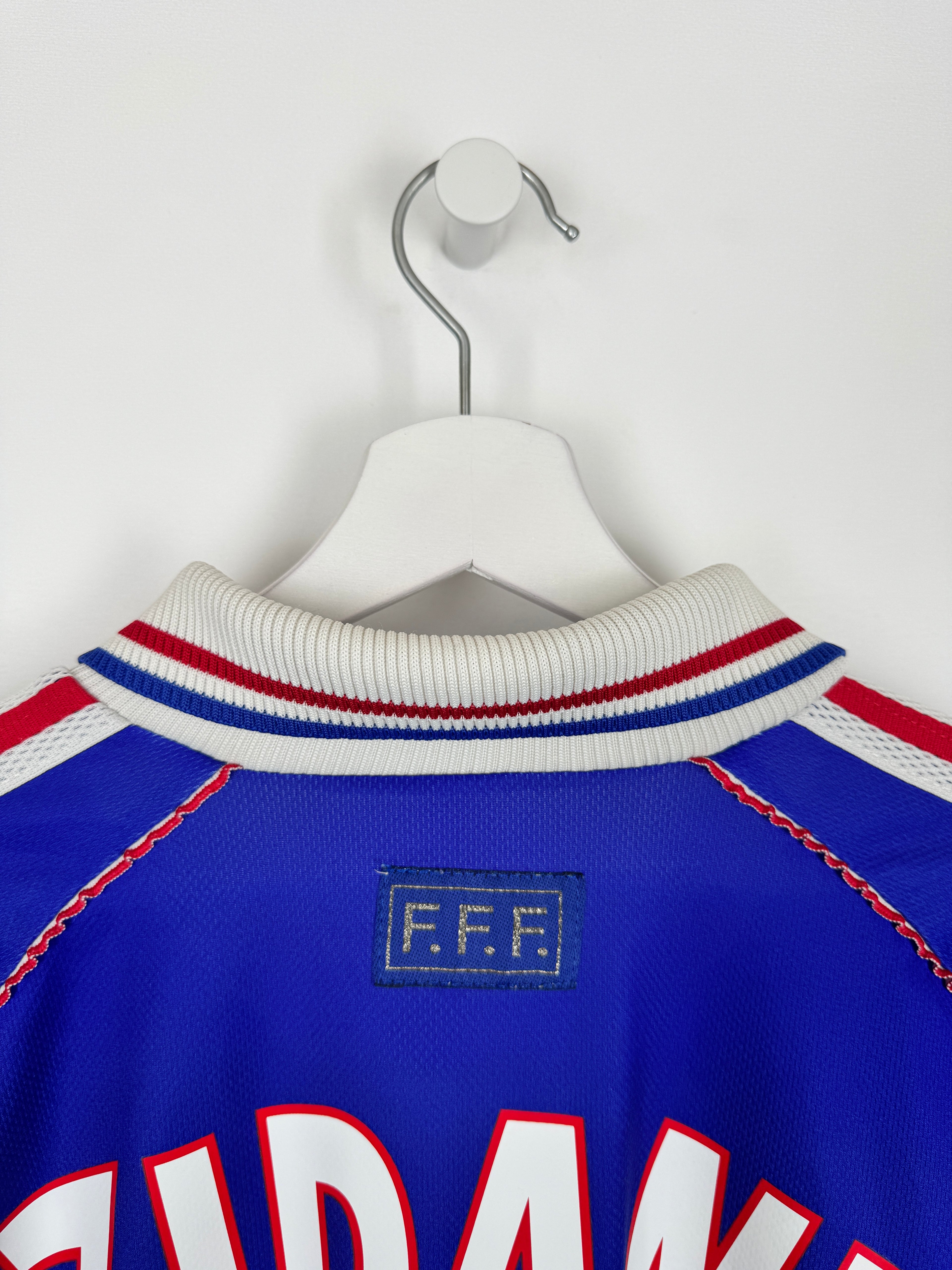CAMISETA DE FÚTBOL SELECCIÓN DE FRANCIA 1998 LOCAL - ZIDANE #10 (XL)