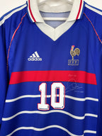 1998 FRANCE NATIONAL FOOTBALL TEAM HOME JERSEY - ZIDANE #10 (XL)