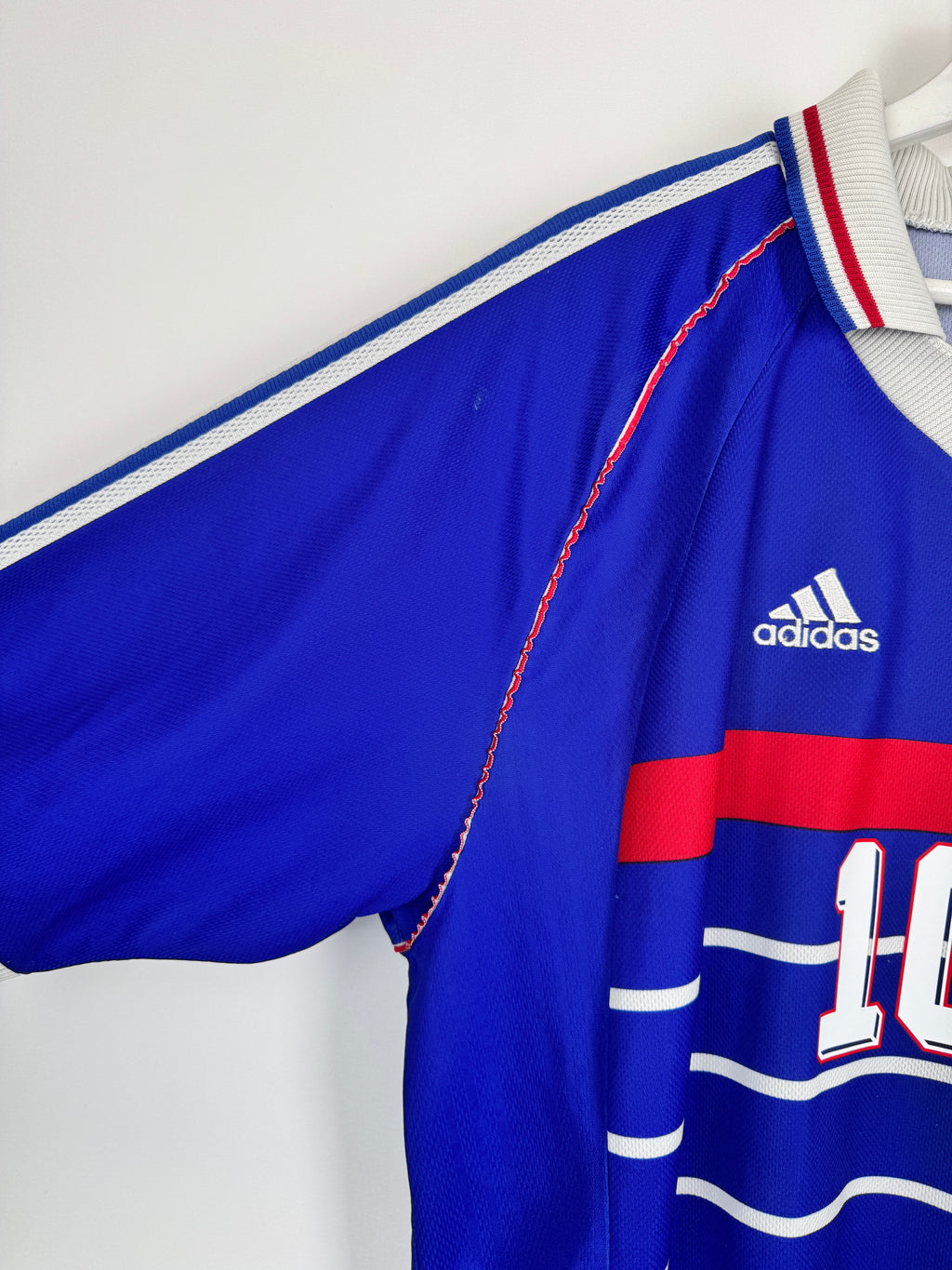1998 FRANCE NATIONAL FOOTBALL TEAM HOME JERSEY - ZIDANE #10 (XL)