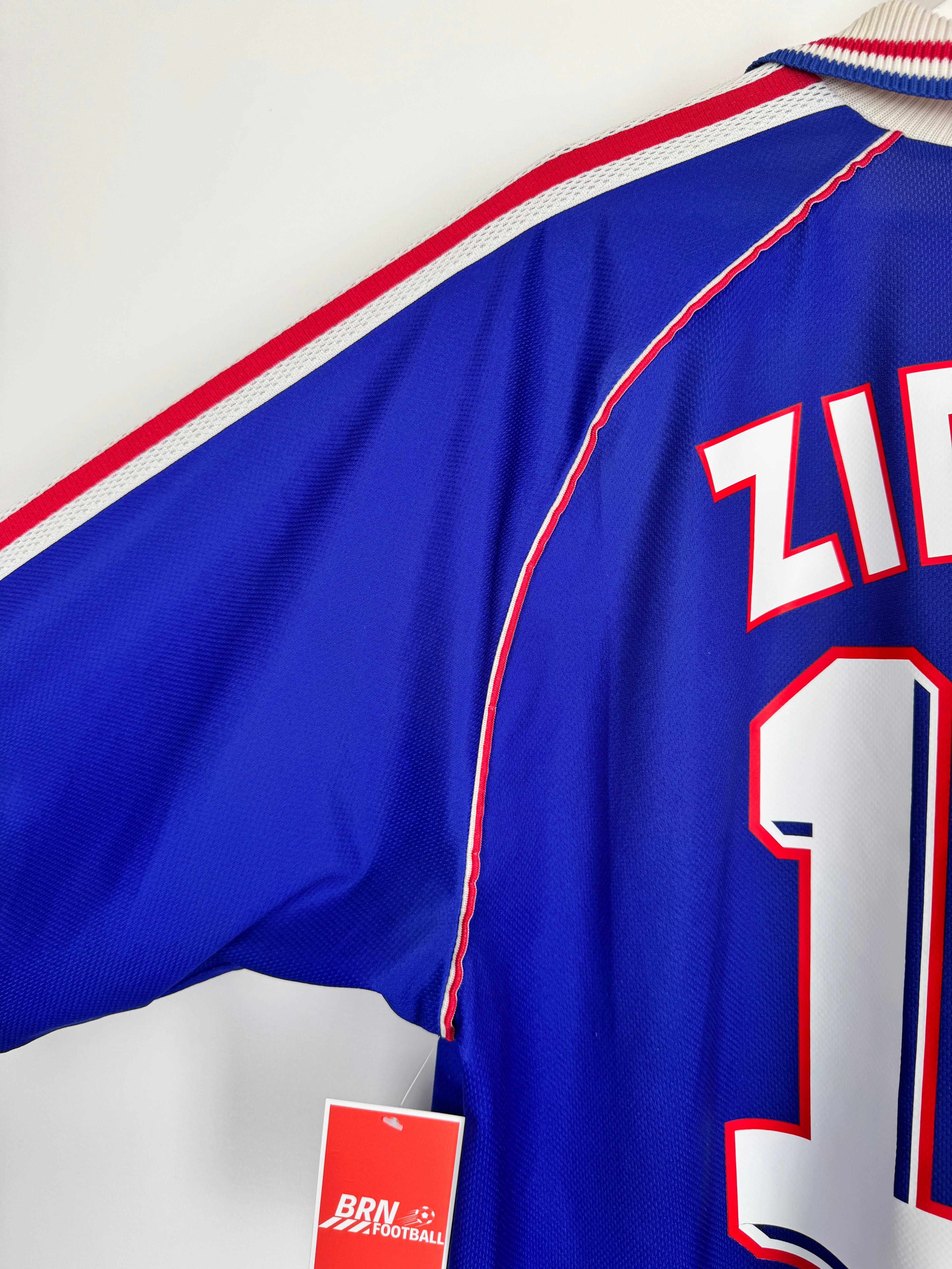 1998 FRANCE NATIONAL FOOTBALL TEAM HOME JERSEY - ZIDANE #10 (XL)