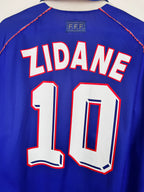 1998 FRANCE NATIONAL FOOTBALL TEAM HOME JERSEY - ZIDANE #10 (XL)