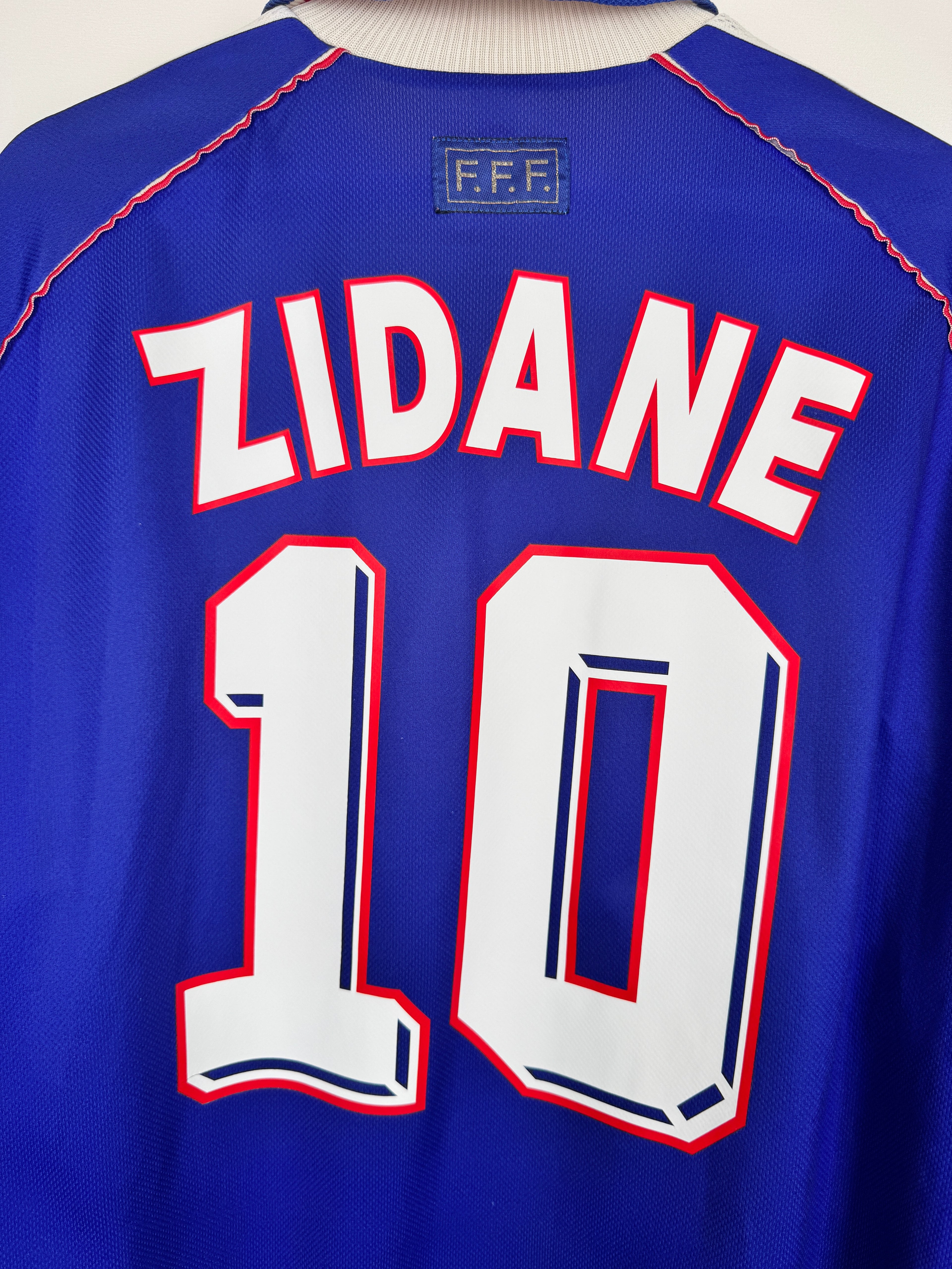 CAMISETA DE FÚTBOL SELECCIÓN DE FRANCIA 1998 LOCAL - ZIDANE #10 (XL)