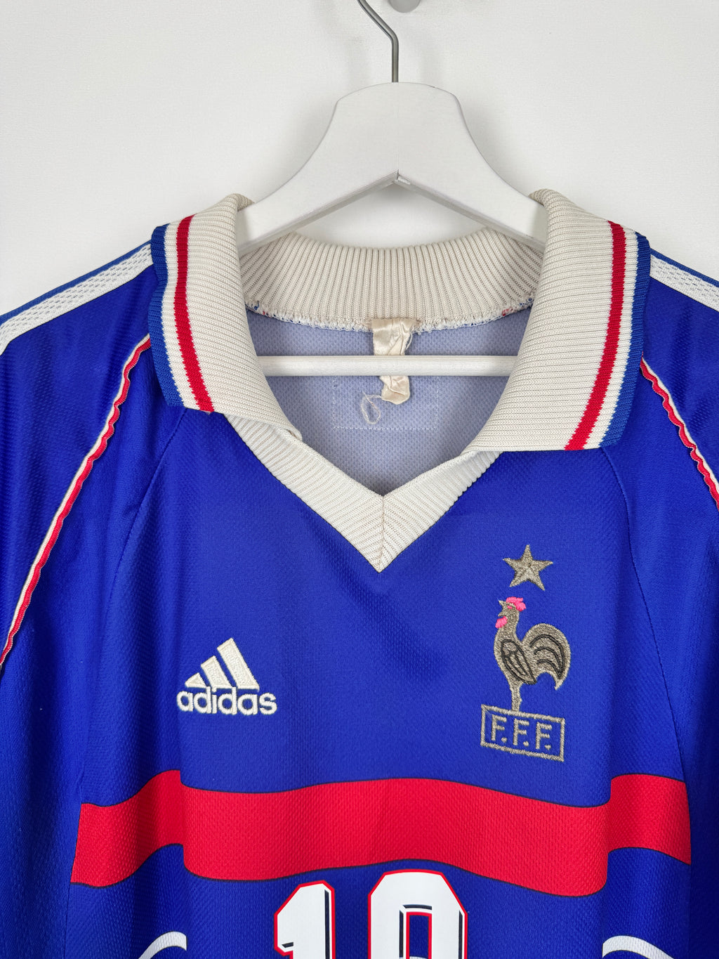 1998 FRANCE NATIONAL FOOTBALL TEAM HOME JERSEY - ZIDANE #10 (XL)