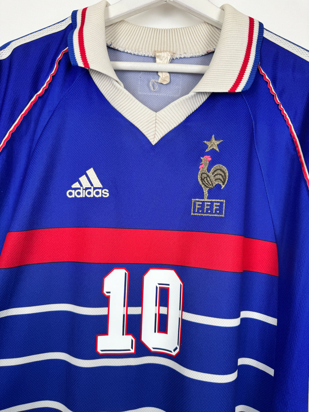 1998 FRANCE NATIONAL FOOTBALL TEAM HOME JERSEY - ZIDANE #10 (XL)