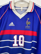 1998 FRANCE NATIONAL FOOTBALL TEAM HOME JERSEY - ZIDANE #10 (XL)