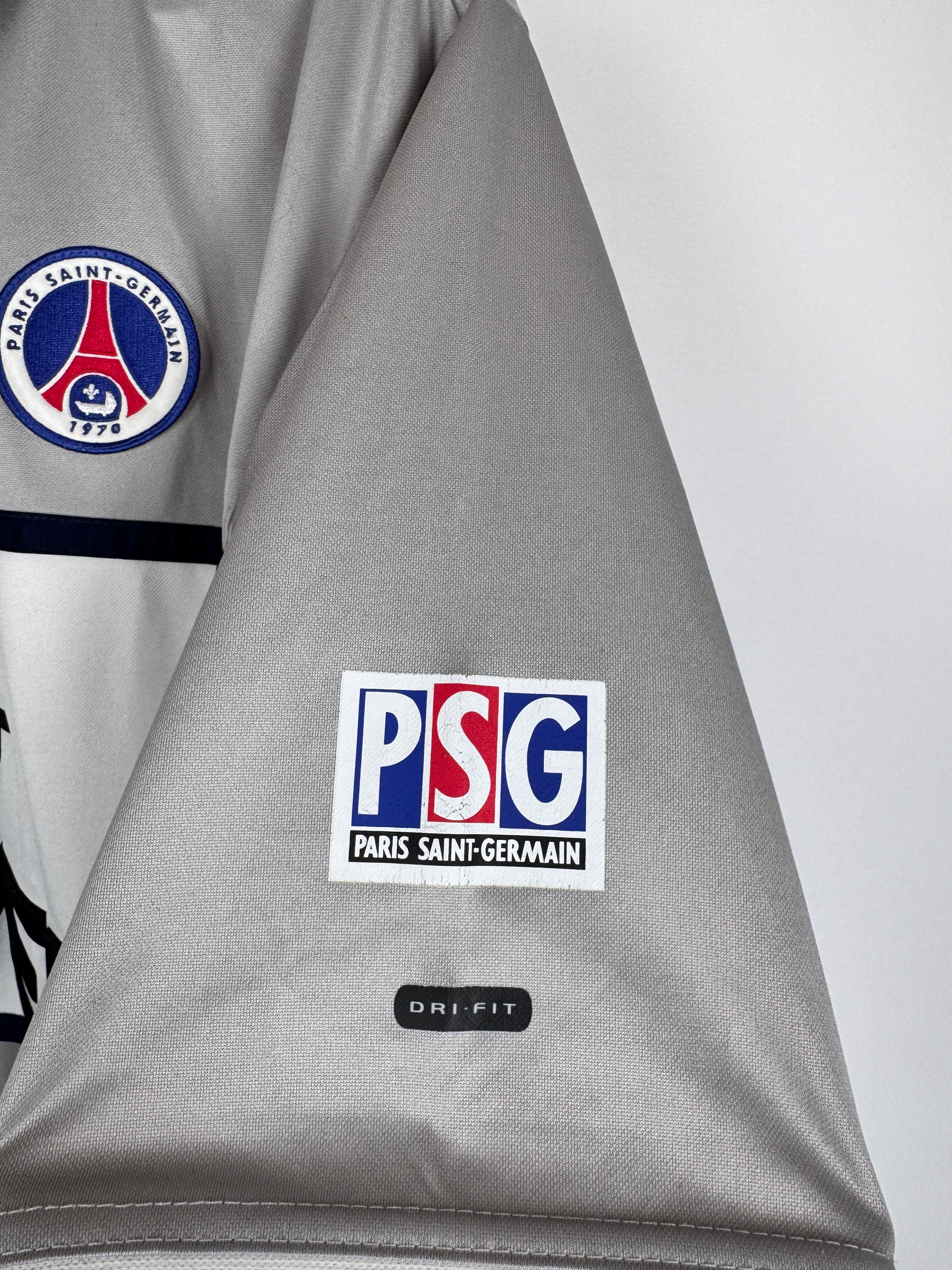 MAILLOT DE FOOTBALL PSG 2000/2001 EXTÉRIEUR OPEL (M)