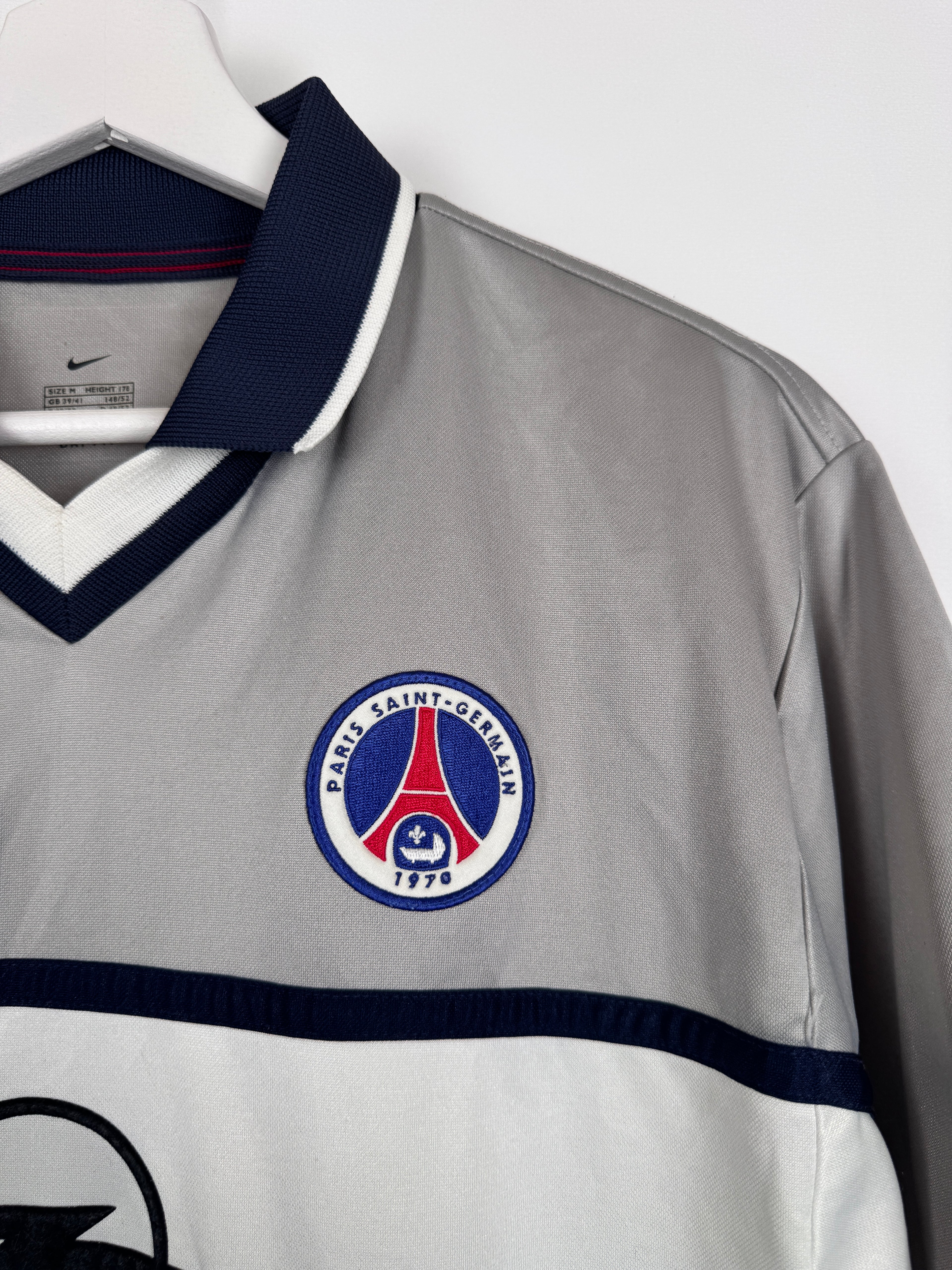 MAILLOT DE FOOTBALL PSG 2000/2001 EXTÉRIEUR OPEL (M)