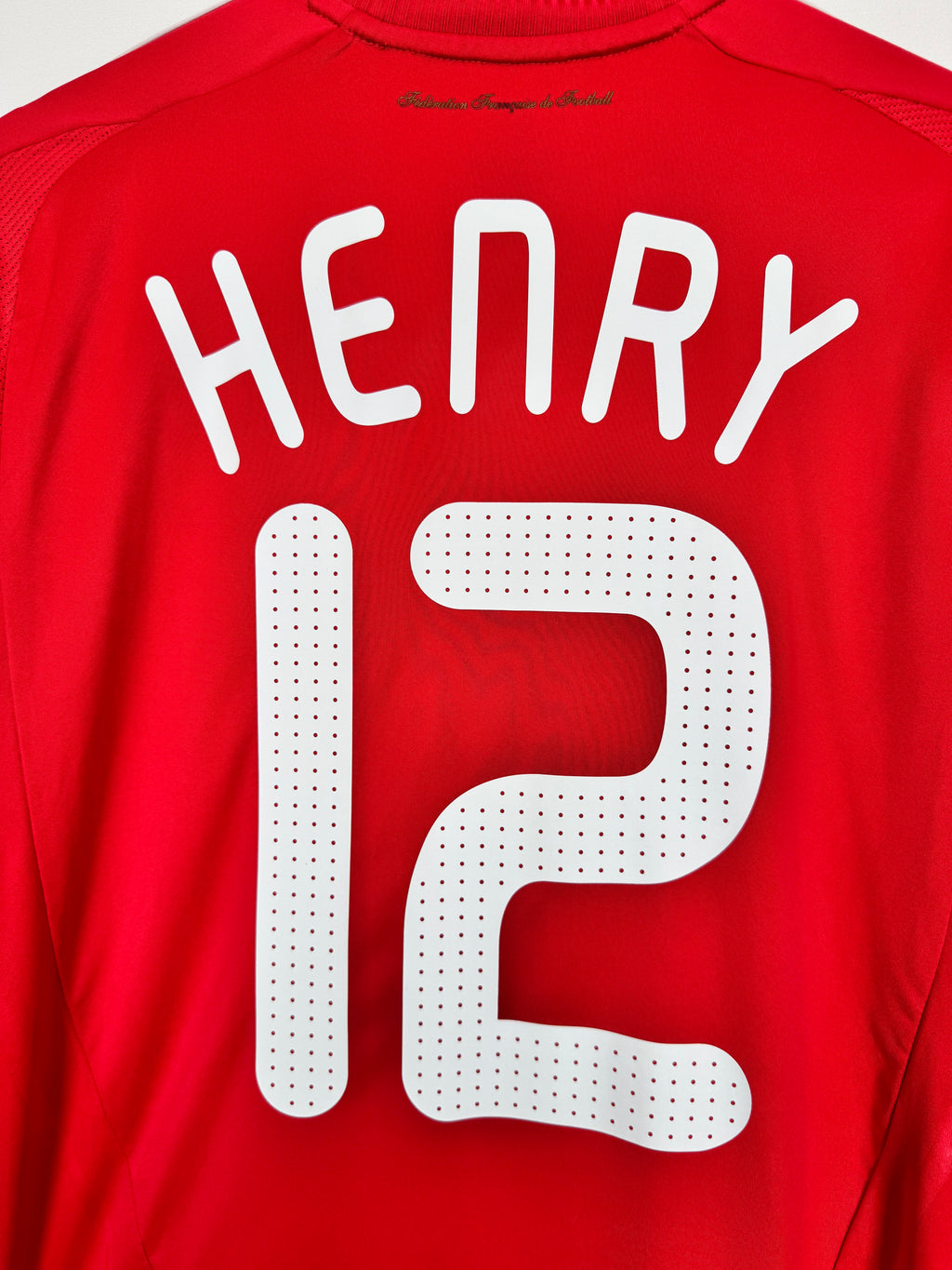 2008 FRANCE NATIONAL FOOTBALL TEAM AWAY JERSEY - HENRY #12 (S)