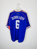 FRANCE NATIONAL FOOTBALL TEAM 1998 HOME JERSEY - DJORKAEFF #6 (XL)