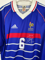FRANCE NATIONAL FOOTBALL TEAM 1998 HOME JERSEY - DJORKAEFF #6 (XL)