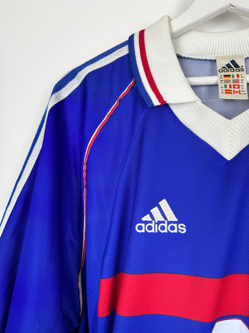 FRANCE NATIONAL FOOTBALL TEAM 1998 HOME JERSEY - DJORKAEFF #6 (XL)