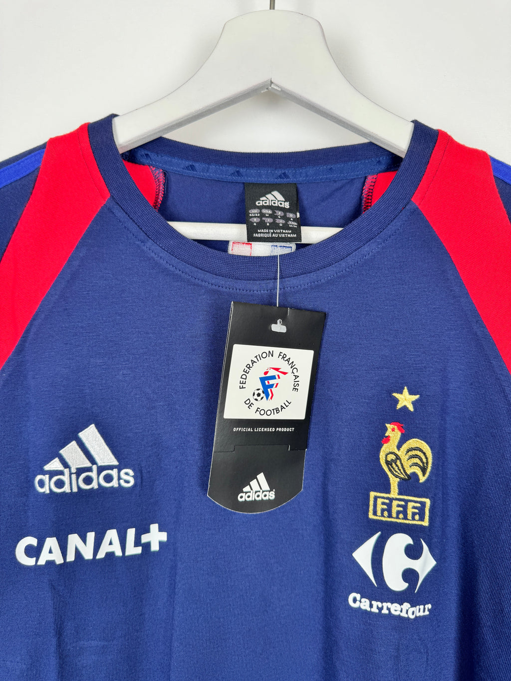 FRANCE NATIONAL FOOTBALL TEAM 2000 TRAINING JERSEY NEW PRO STOCK (M)