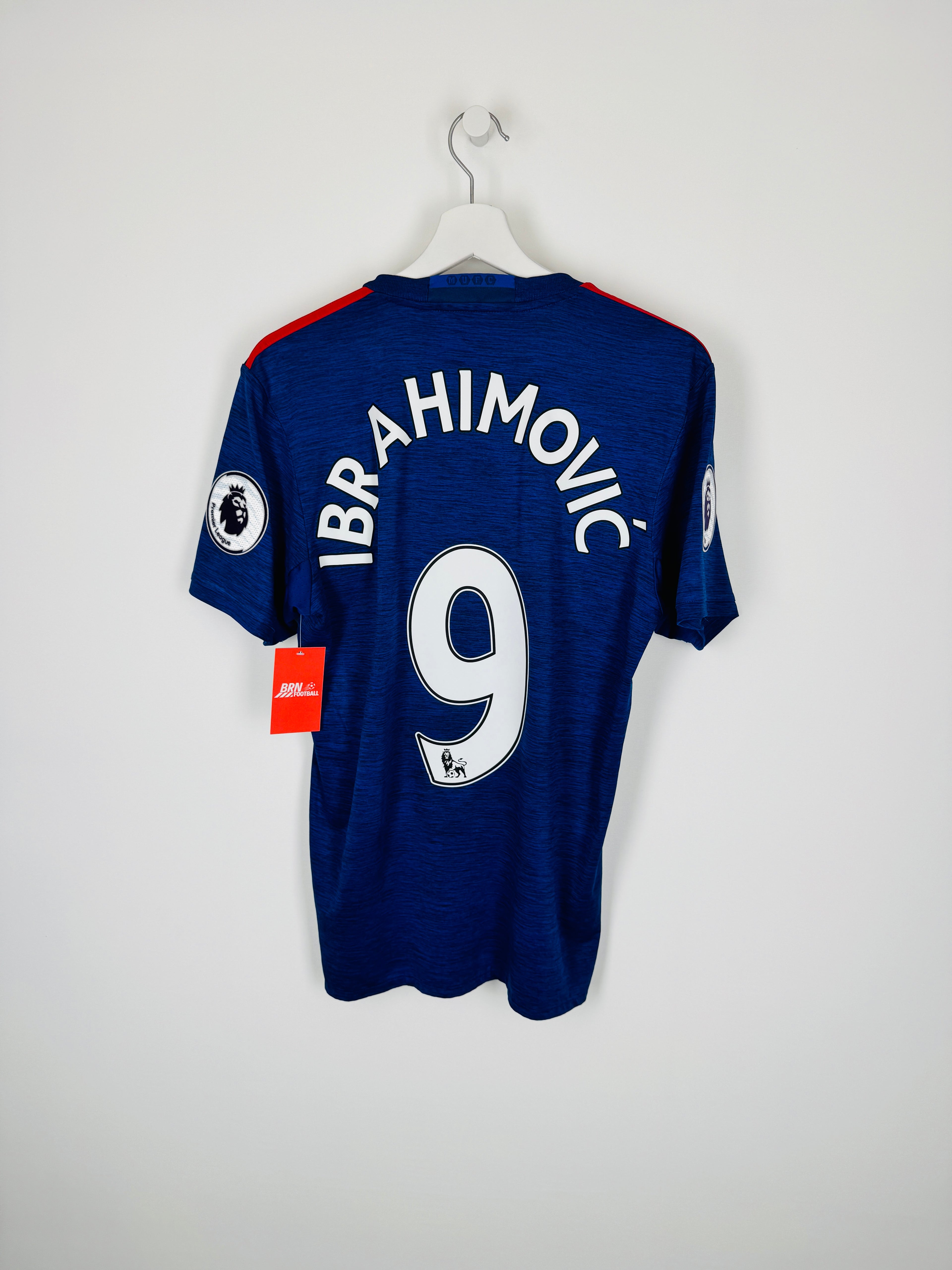 MANCHESTER UNITED 2016/2017 AWAY FOOTBALL SHIRT - IBRAHIMOVIC #9 (S)