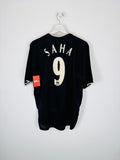 MANCHESTER UNITED 2003/2004 AWAY FOOTBALL SHIRT - SAHA #9 (M)