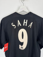 MANCHESTER UNITED 2003/2004 AWAY FOOTBALL SHIRT - SAHA #9 (M)