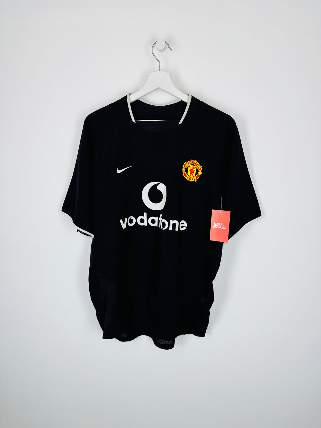 MANCHESTER UNITED 2003/2004 AWAY FOOTBALL SHIRT - SAHA #9 (M)