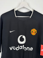 MANCHESTER UNITED 2003/2004 AWAY FOOTBALL SHIRT - SAHA #9 (M)