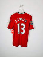 MANCHESTER UNITED 2011/2012 HOME FOOTBALL JERSEY - J.S.PARK #13 (S)