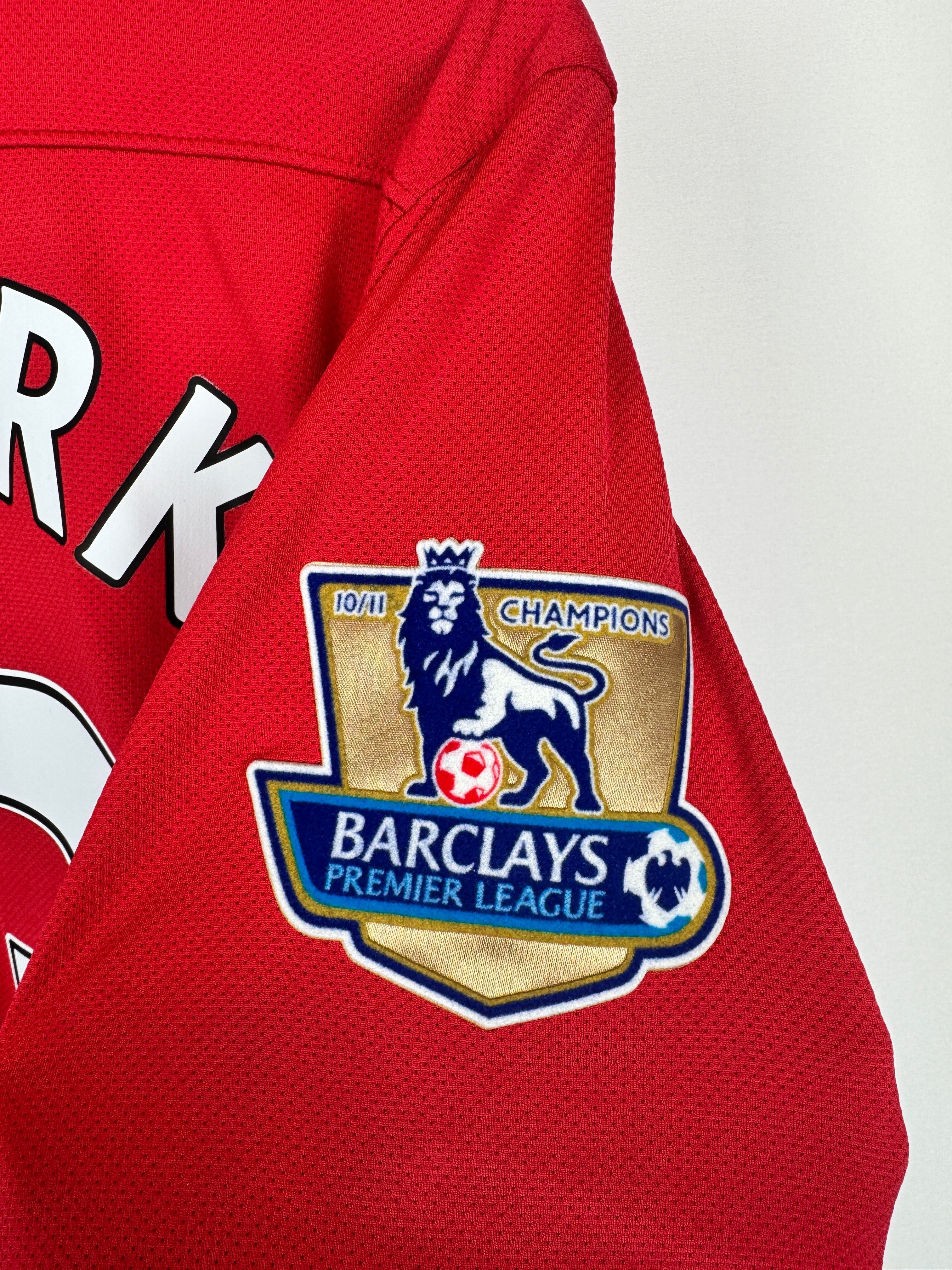 MANCHESTER UNITED 2011/2012 HOME FOOTBALL JERSEY - J.S.PARK #13 (S)