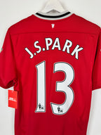 MANCHESTER UNITED 2011/2012 HOME FOOTBALL JERSEY - J.S.PARK #13 (S)