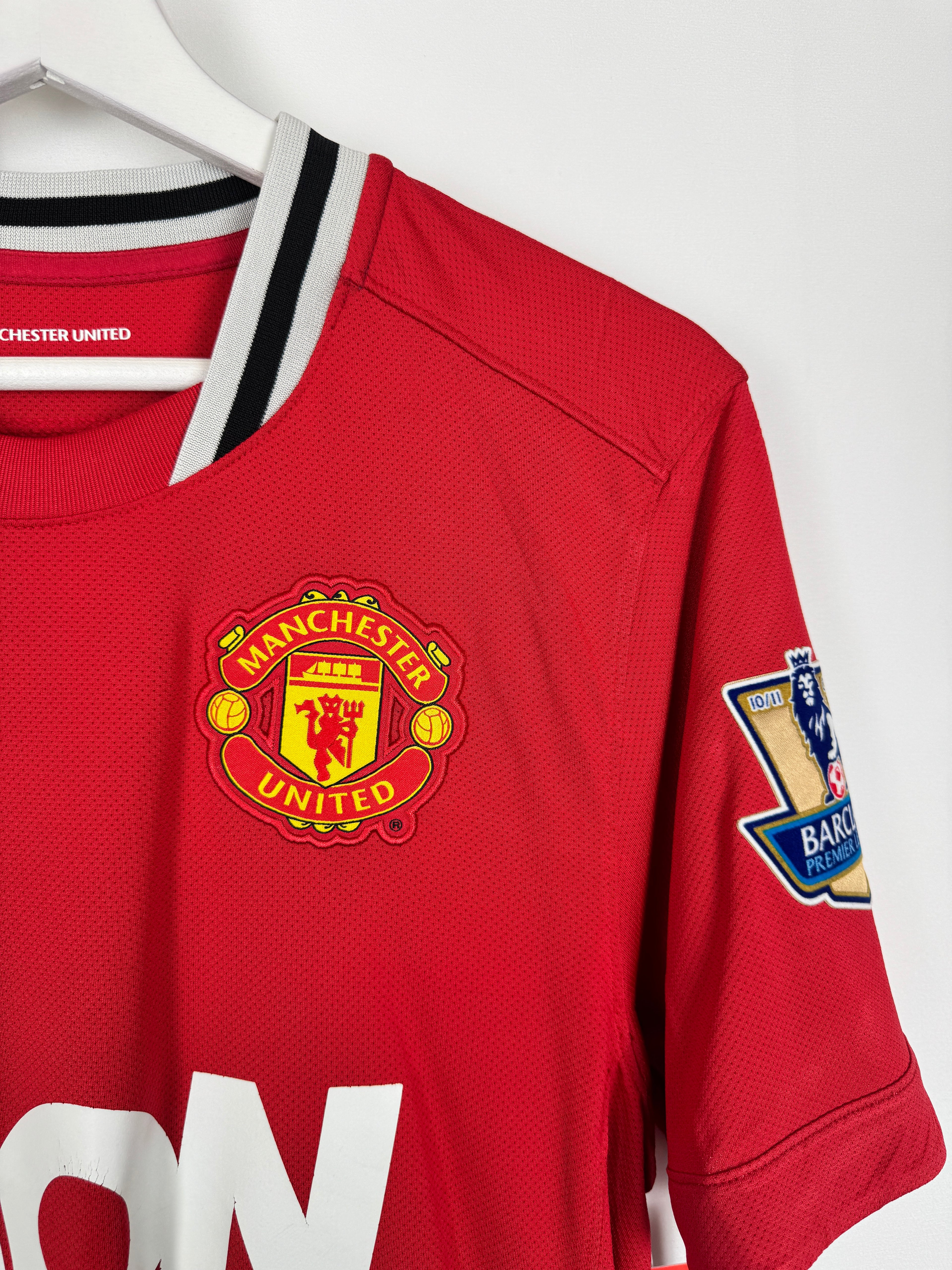 MANCHESTER UNITED 2011/2012 HOME FOOTBALL JERSEY - J.S.PARK #13 (S)