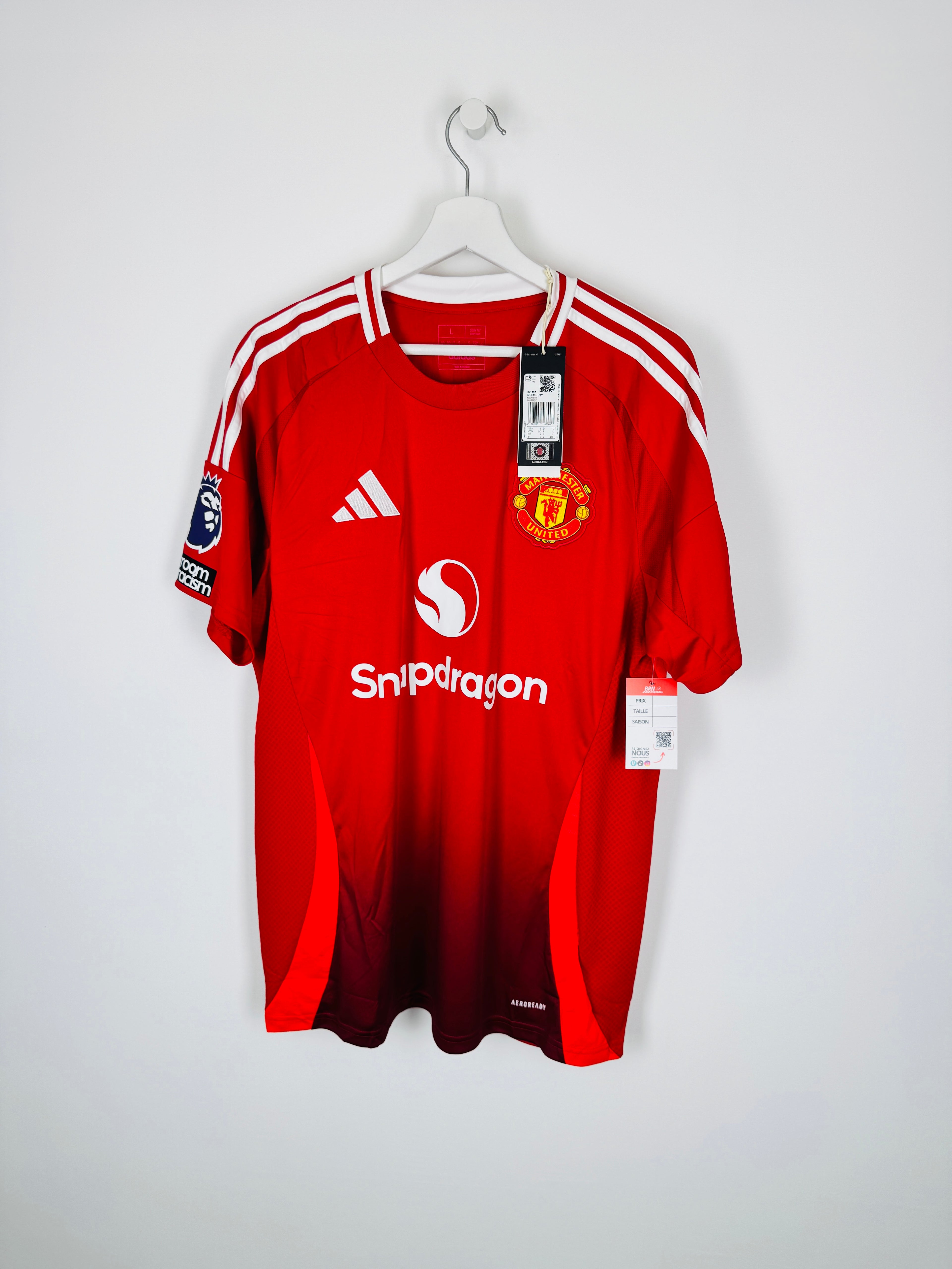 NEW MANCHESTER UNITED 2024/2025 HOME FOOTBALL SHIRT - B.FERNANDES #8 (L)